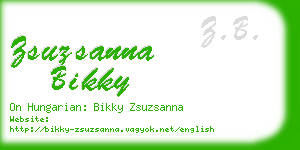 zsuzsanna bikky business card